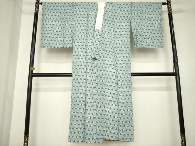 平和屋着物●長襦袢　袷　絞り　菱文　正絹　逸品　AABK3387ck