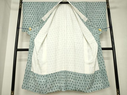 平和屋着物●長襦袢　袷　絞り　菱文　正絹　逸品　AABK3387ck
