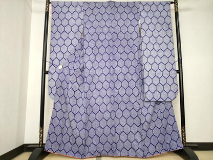 平和屋着物●豪華振袖　総絞り　亀甲文　正絹　逸品　AABK3390ck