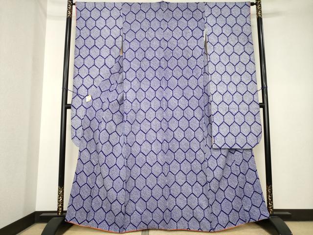 平和屋着物●豪華振袖　総絞り　亀甲文　正絹　逸品　AABK3390ck