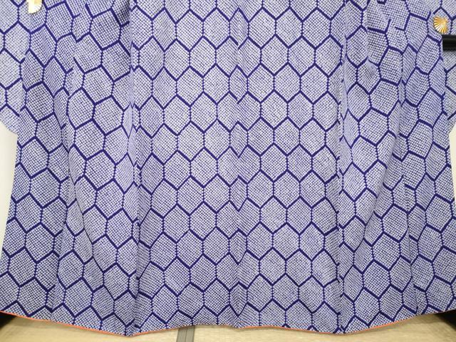 平和屋着物●豪華振袖　総絞り　亀甲文　正絹　逸品　AABK3390ck