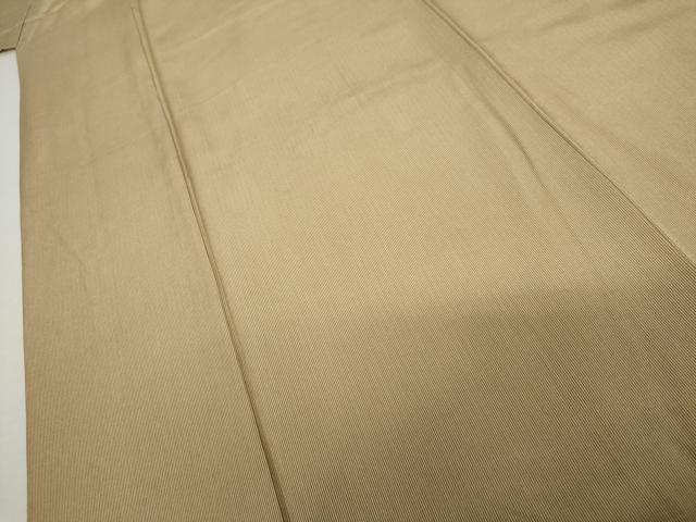 平和屋着物●江戸小紋　万筋　白茶色×丁子色　正絹　逸品　AABK3411cs
