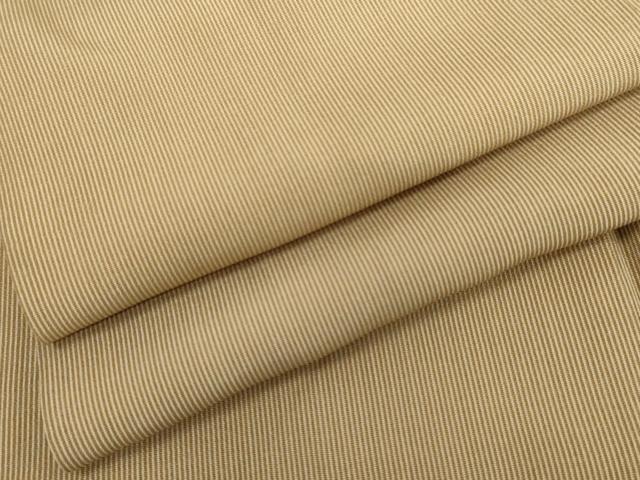 平和屋着物●江戸小紋　万筋　白茶色×丁子色　正絹　逸品　AABK3411cs