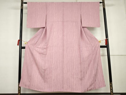 平和屋着物●上質な小紋 笹竹文 正絹 逸品 AABK3417cs