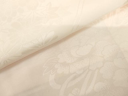 平和屋着物●振袖用長襦袢　袷　草花地紋　暈し染め　正絹　逸品　AABK3421cs