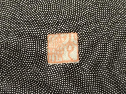 平和屋着物●伝統工芸師　服部光擴　戸小紋　訪問着　鮫小紋柄　京風景文　黒地　やまと誂製　正絹　逸品　AABK3425cs