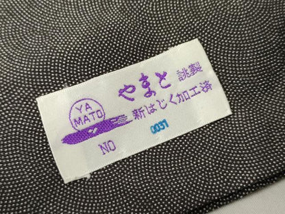 平和屋着物●伝統工芸師　服部光擴　戸小紋　訪問着　鮫小紋柄　京風景文　黒地　やまと誂製　正絹　逸品　AABK3425cs