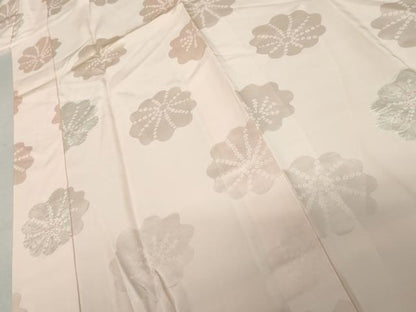 平和屋着物●長襦袢　袷　絞り　舞花文　正絹　逸品　AABK3436cs