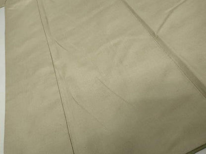 平和屋着物●結城紬　色無地　利休白茶色　正絹　逸品　AABK3442cs