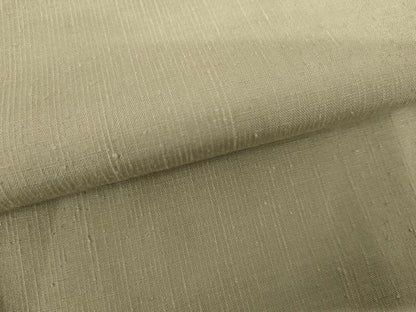 平和屋着物●結城紬　色無地　利休白茶色　正絹　逸品　AABK3442cs