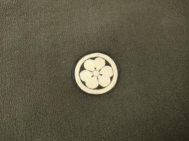平和屋本店●アンティーク　大正ロマン　振袖　鳳凰吉祥草花文　黒地　金彩　正絹　逸品　AABK3444cs