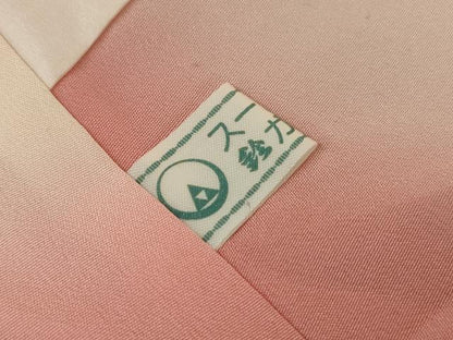 平和屋着物●訪問着　流水草花文　暈し染め　金彩　鈴乃屋扱い　正絹　逸品　AABK3451cs