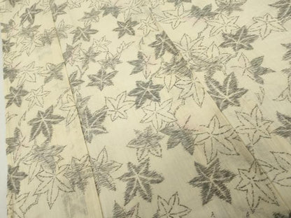 平和屋着物＊夏物　本場小千谷ちぢみ　楓　麻　逸品　AABK3459cs