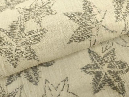 平和屋着物＊夏物　本場小千谷ちぢみ　楓　麻　逸品　AABK3459cs