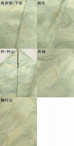 平和屋着物＊夏物　小紋　流水紋紗　正絹　逸品　AABK3462cs