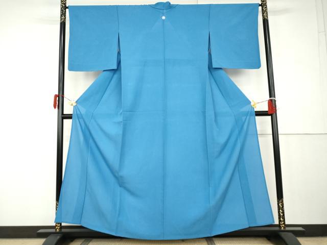 平和屋着物＊夏物　色無地　絽　天色　正絹　逸品　AABK3467cs