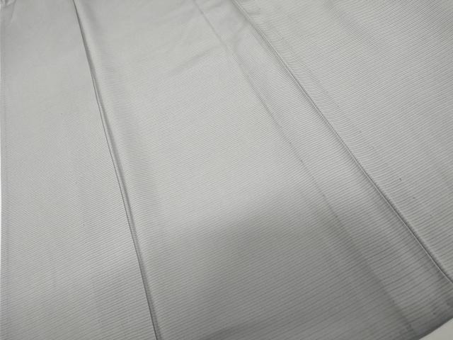 平和屋着物＊上質な色無地　絽　灰青色　正絹　逸品　AABK3469cs