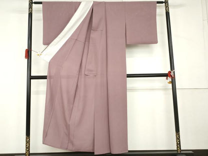 平和屋着物＊上質な色無地　絽　石竹色　正絹　逸品　AABK3470cs