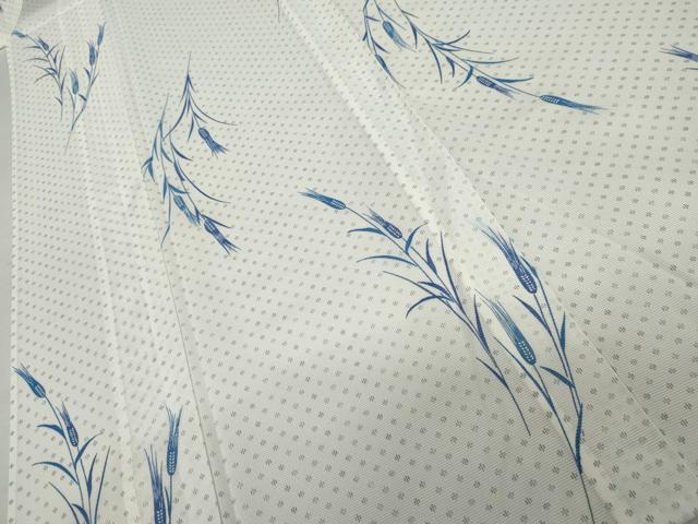 平和屋着物＊夏物　小紋　絽　枝花文　洗える着物　AABK3476cs