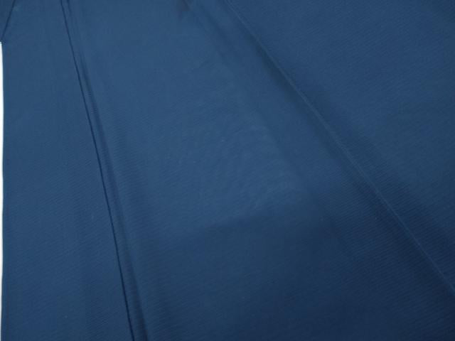 平和屋着物＊夏物　色無地　絽　瑠璃紺色　正絹　逸品　AABK3478cs