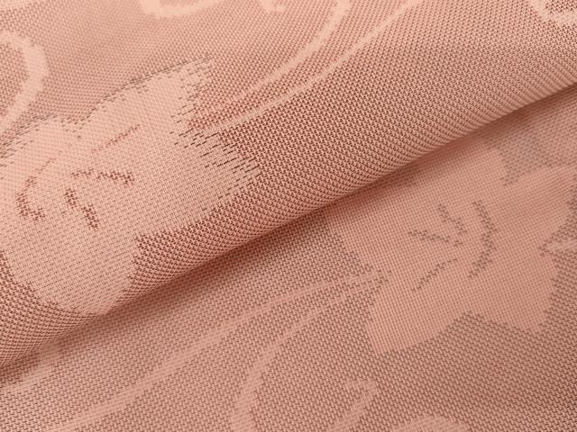 平和屋着物＊夏物　小紋　紗　花唐草文　正絹　逸品　AABK3479cs