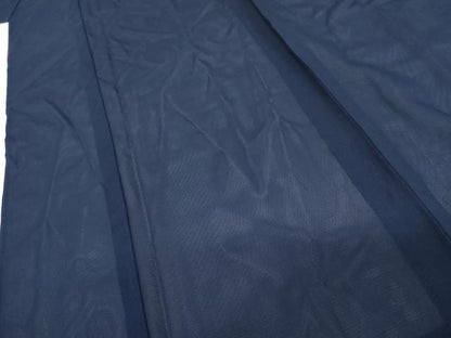 平和屋着物＊夏物　色無地　絽　鉄紺色　正絹　逸品　AABK3484cs