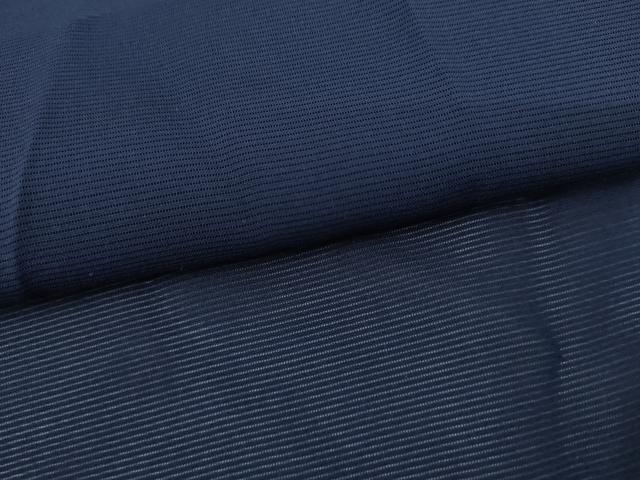 平和屋着物＊夏物　色無地　絽　鉄紺色　正絹　逸品　AABK3484cs