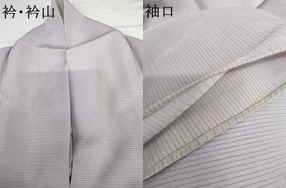 平和屋着物＊夏物　色無地　絽　藤色　正絹　逸品　AABK3486cs