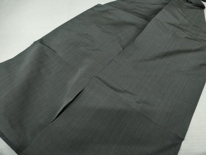 平和屋着物＊夏物　男性　行灯袴　縦絽　縞　正絹　逸品　未使用　AABK3488cs