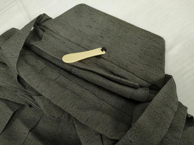 平和屋着物＊夏物　男性　行灯袴　霞文　正絹　逸品　AABK3489cs
