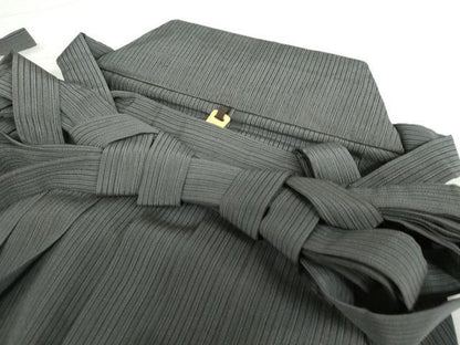 平和屋着物＊夏物　男性　行灯袴　縦絽　縞　正絹　逸品　AABK3490cs