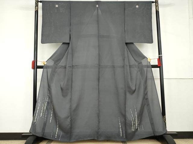 平和屋着物＊夏物　色留袖　絽　木賊　正絹　逸品　未使用　AABK3496cs