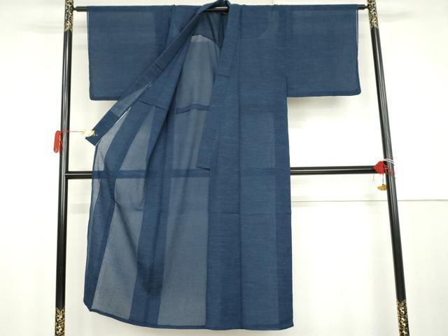 平和屋着物＊夏物　男性　小紋　紗　霞文　AABK3510cs