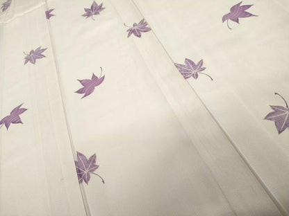 平和屋着物＊夏物　小紋　絽　楓文　正絹　逸品　AABK3516cs