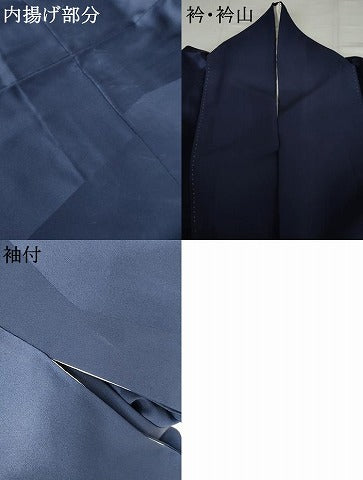平和屋着物●染色作家　青木龍雲　訪問着　枝花文　暈し染め　金彩　正絹　逸品　AABK3518cs