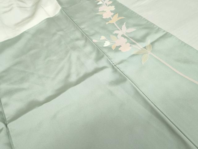 平和屋着物●訪問着　友禅　作家物　枝花文　暈し染め　正絹　逸品　AABK3532cs