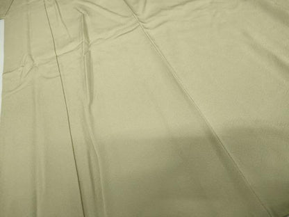 平和屋着物●上質な色無地　柳茶色　正絹　逸品　AABK3535cs