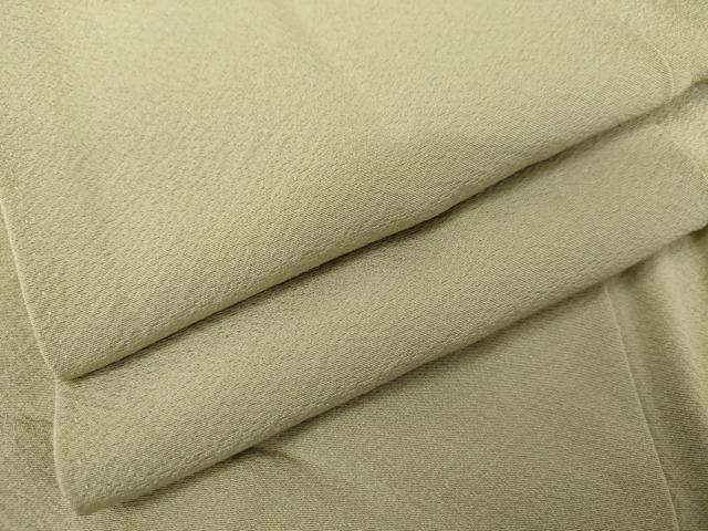 平和屋着物●上質な色無地　柳茶色　正絹　逸品　AABK3535cs