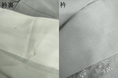 平和屋着物●訪問着　手描き　草花文　正絹　逸品　AABK3545cs