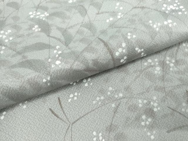 平和屋着物●訪問着　手描き　草花文　正絹　逸品　AABK3545cs