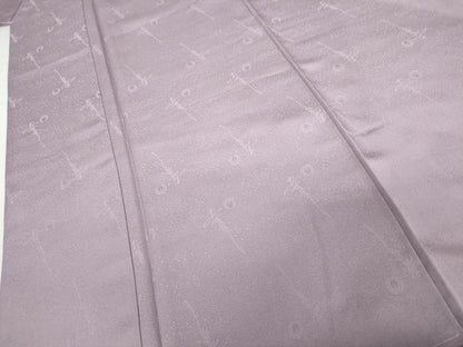 平和屋着物●美空ひばり　色無地　ワンポイント　藤紫色　正絹　逸品　未使用　AABK3555cs