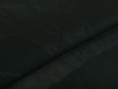 平和屋着物▽羽織　スリーシーズン　春夏秋　塵除け　流水花文　黒地　正絹　逸品　AABK3569jh