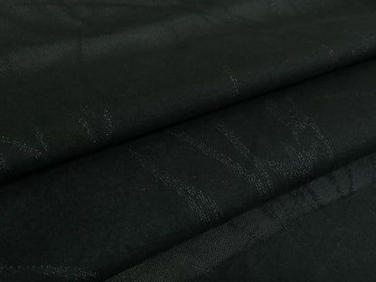 平和屋着物▽羽織　スリーシーズン　春夏秋　塵除け　流水花文　黒地　正絹　逸品　AABK3569jh