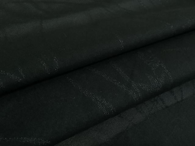 平和屋着物▽羽織　スリーシーズン　春夏秋　塵除け　流水花文　黒地　正絹　逸品　AABK3569jh