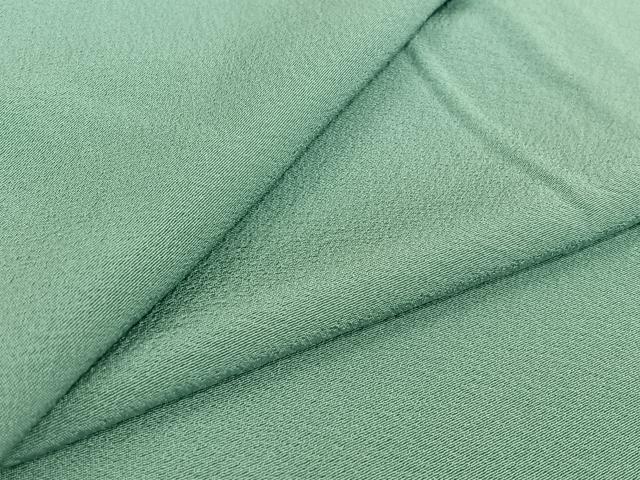 平和屋着物▽上質な色無地　単衣　青竹色　正絹　逸品　未使用　AABK3570jh