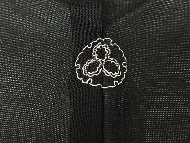 平和屋着物▽訪問着　無双　紗袷　紗×絽　流水花文　黒地　正絹　逸品　AABK3574jh