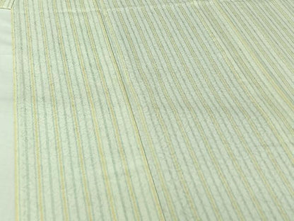平和屋着物▽上質な小紋　単衣　捩り織　縞　正絹　逸品　AABK3580jh
