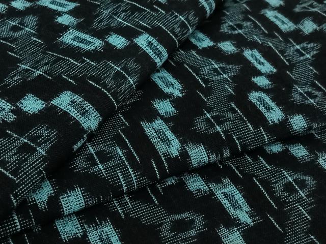 平和屋着物●久留米絣　単衣　変わり縞　綿　逸品　未使用　AABK3599jh