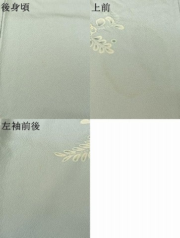 平和屋着物▽訪問着　単衣　辻が花　手描き　絞り　正絹　逸品　AABK3608jh