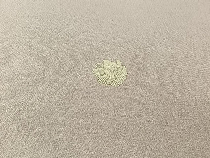 平和屋着物▽豪華色留袖　単衣　駒刺繍　扇面花鳥文　暈し染め　金彩　正絹　逸品　AABK3617jh